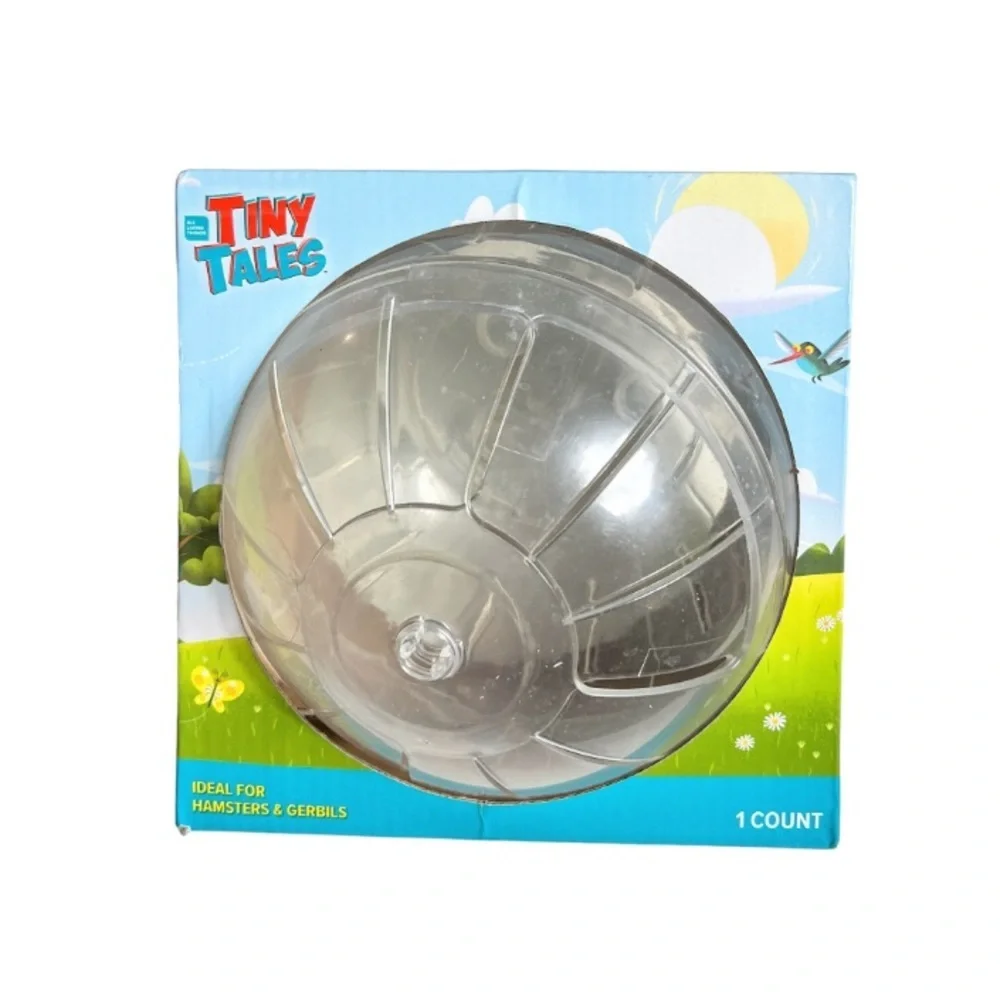 NWT All Living Things Tiny Tales 7” Clear Exercise Ball Adventure Play Toy